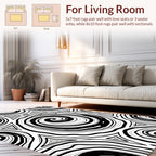 Abstract Swirl Triangle Pattern Rug