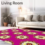 Mandala Bloom Floral Pattern Rug