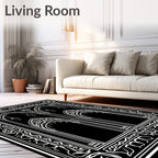Gothic Archway Ornate Line Art Rug