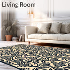 Classic Floral Scrollwork Pattern Rug