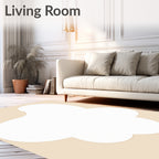 Soft Blob With Beige Inlay Design Rug