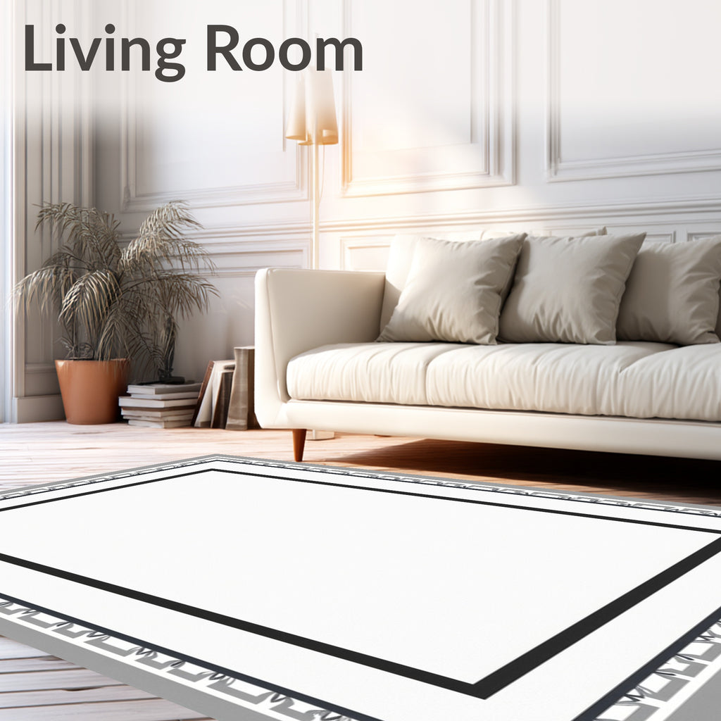 Monochromatic Geometric Border Rug