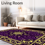Regal Floral Swirls Pattern Rug