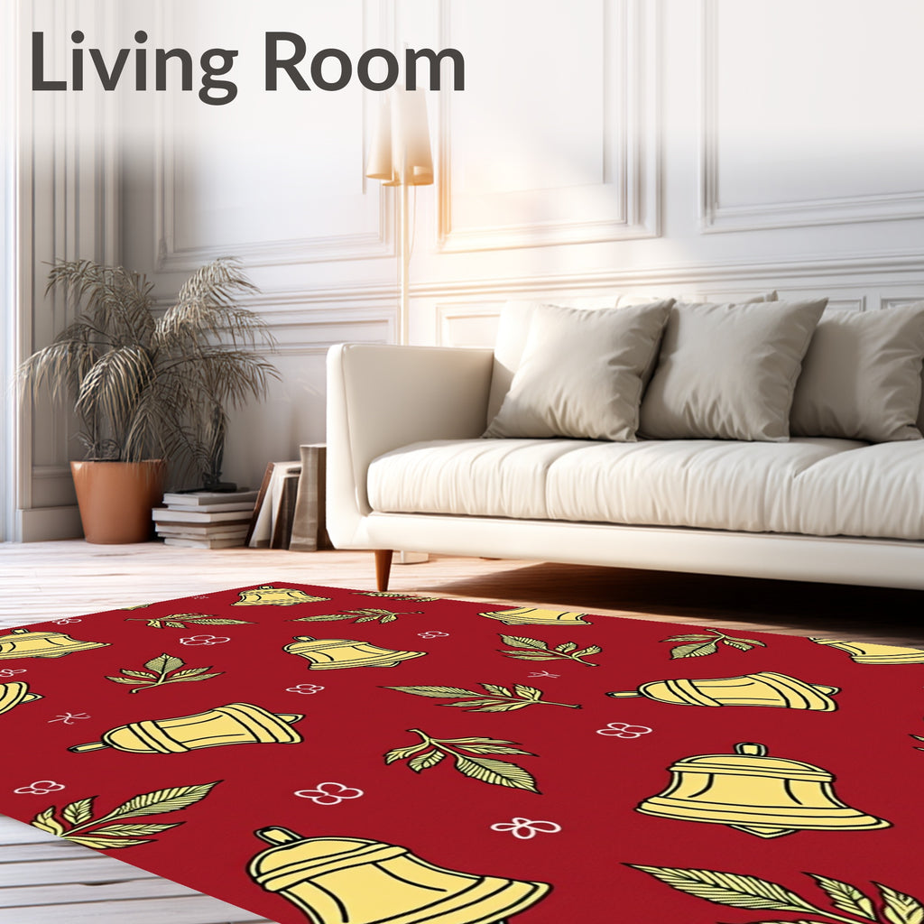 Bell Leaf Festive Pattern Design Rug