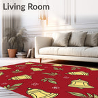 Bell Leaf Festive Pattern Design Rug
