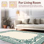 Elegant Flourish Border Design Rug