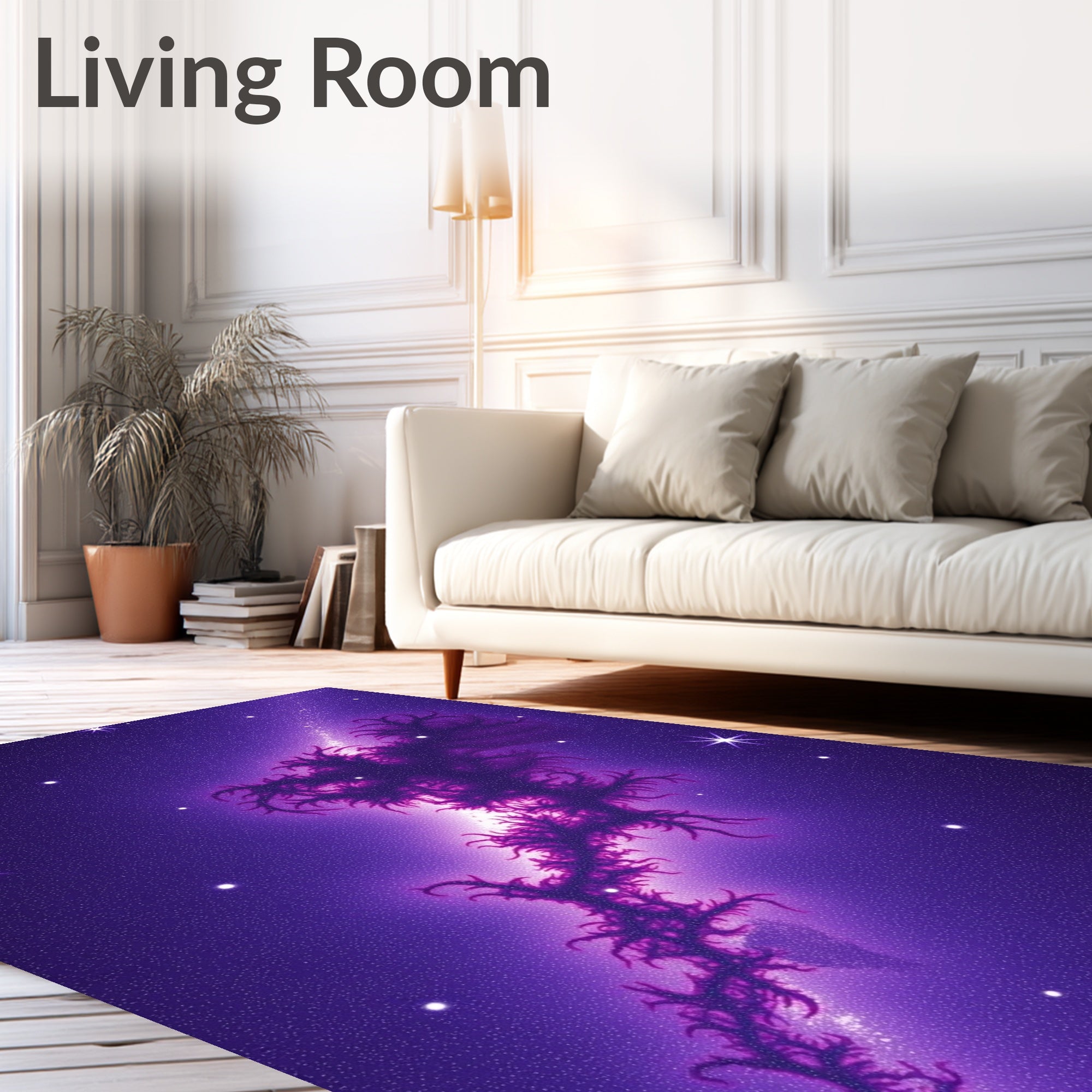 Galactic Cosmic Swirl Pattern Rug