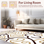 Abstract Swirl Contemporary Whimsical Design Rug