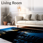 Forest River Silhouette Sunset Rug