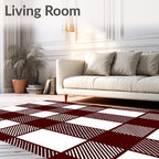 Classic Buffalo Check Pattern Rug