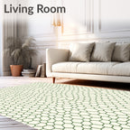 Organic Hexagonal Patterned Design Rug