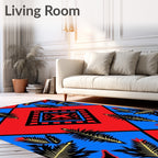Bold Geometric Tropical Pattern Rug
