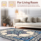 Ornate Floral Geometric Pattern Rug