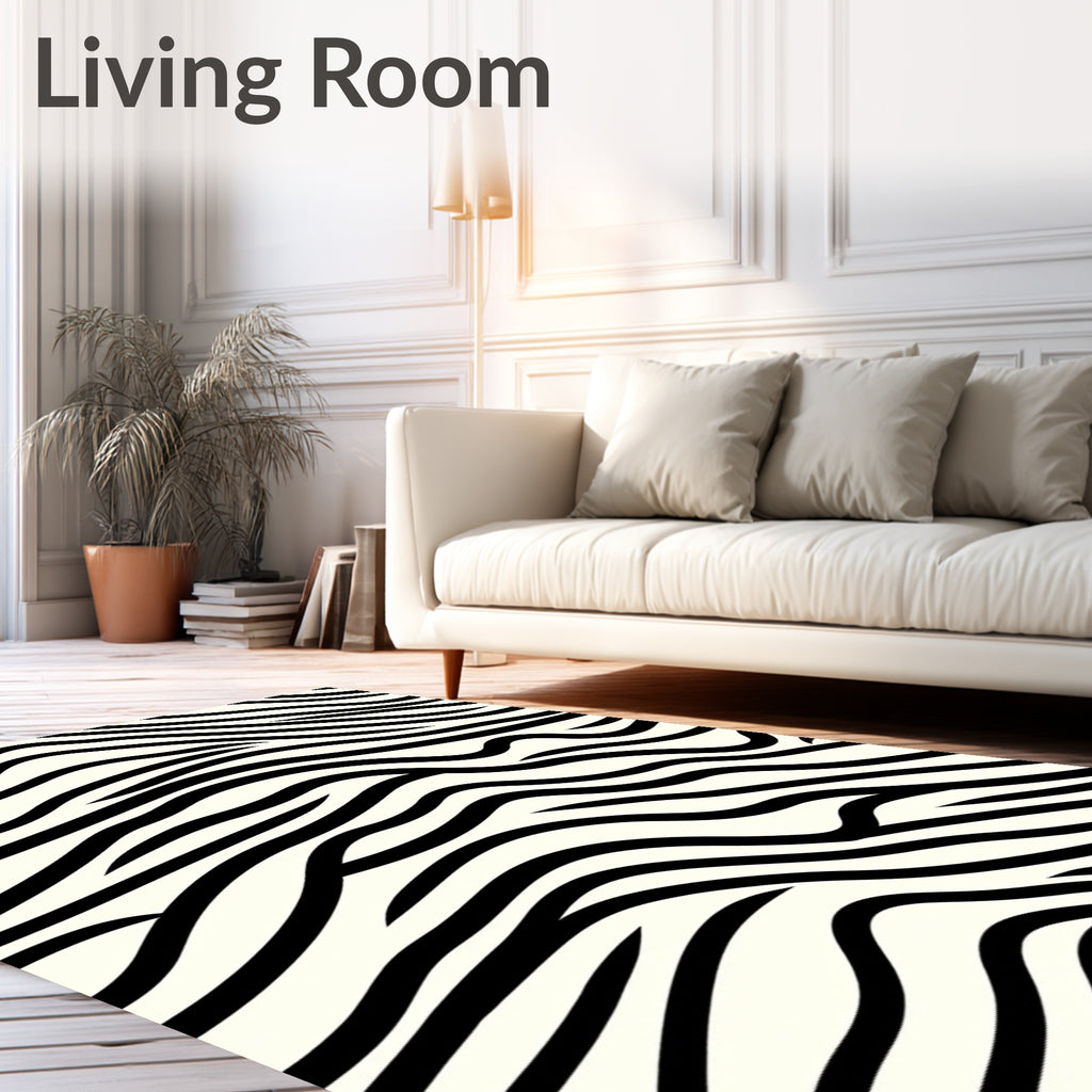 Bold Wavy Stripe Pattern Rug