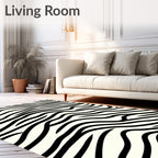 Bold Wavy Stripe Pattern Rug