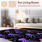 Electric Jellyfish Pattern Rug