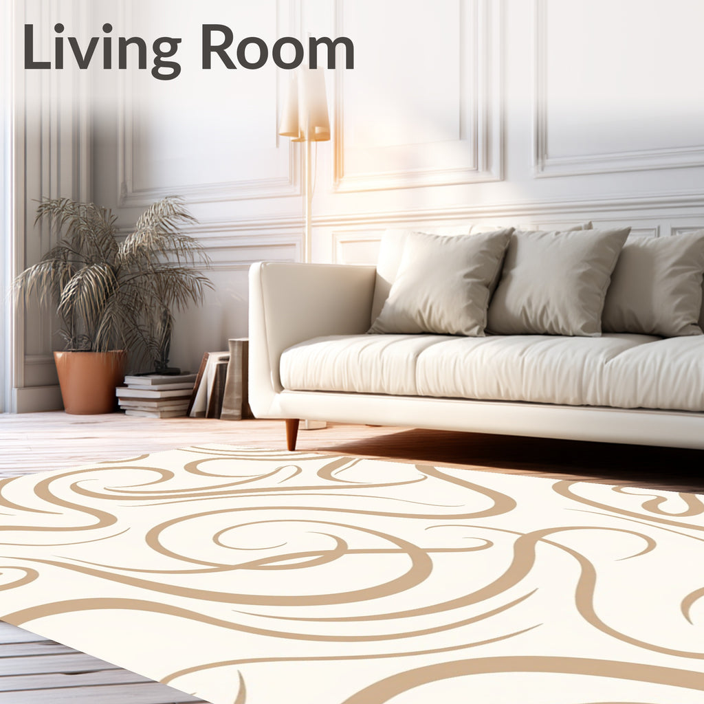 Soft Swirl Pattern For Area Decor Rug
