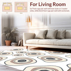 Abstract Organic Eye Pattern Rug