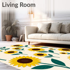 Sunflower Garden Pattern Rug
