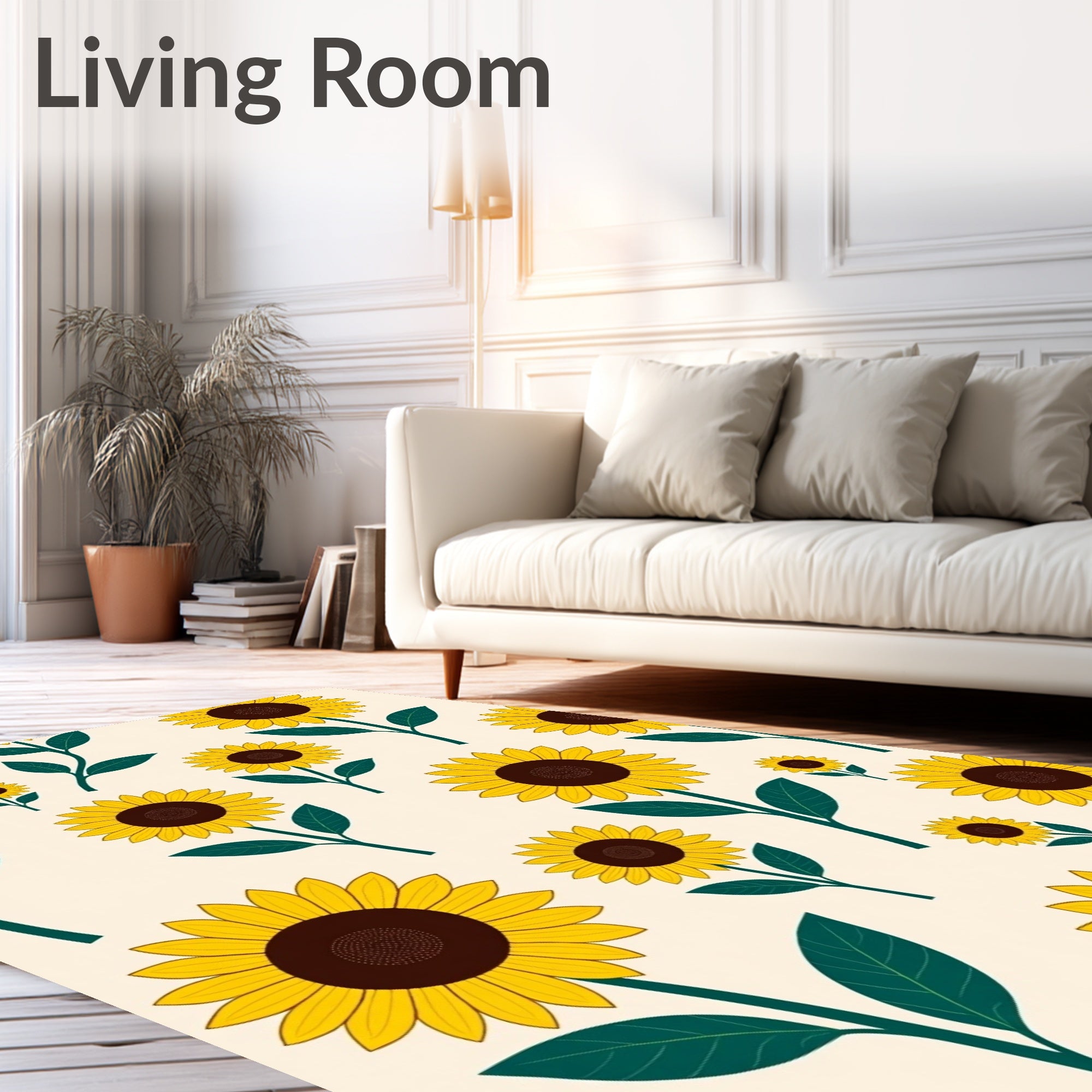 Sunflower Garden Pattern Rug