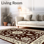 Elegant Floral Ornamental Vintage Rug