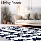 Modern Contour Shape Pattern Rug