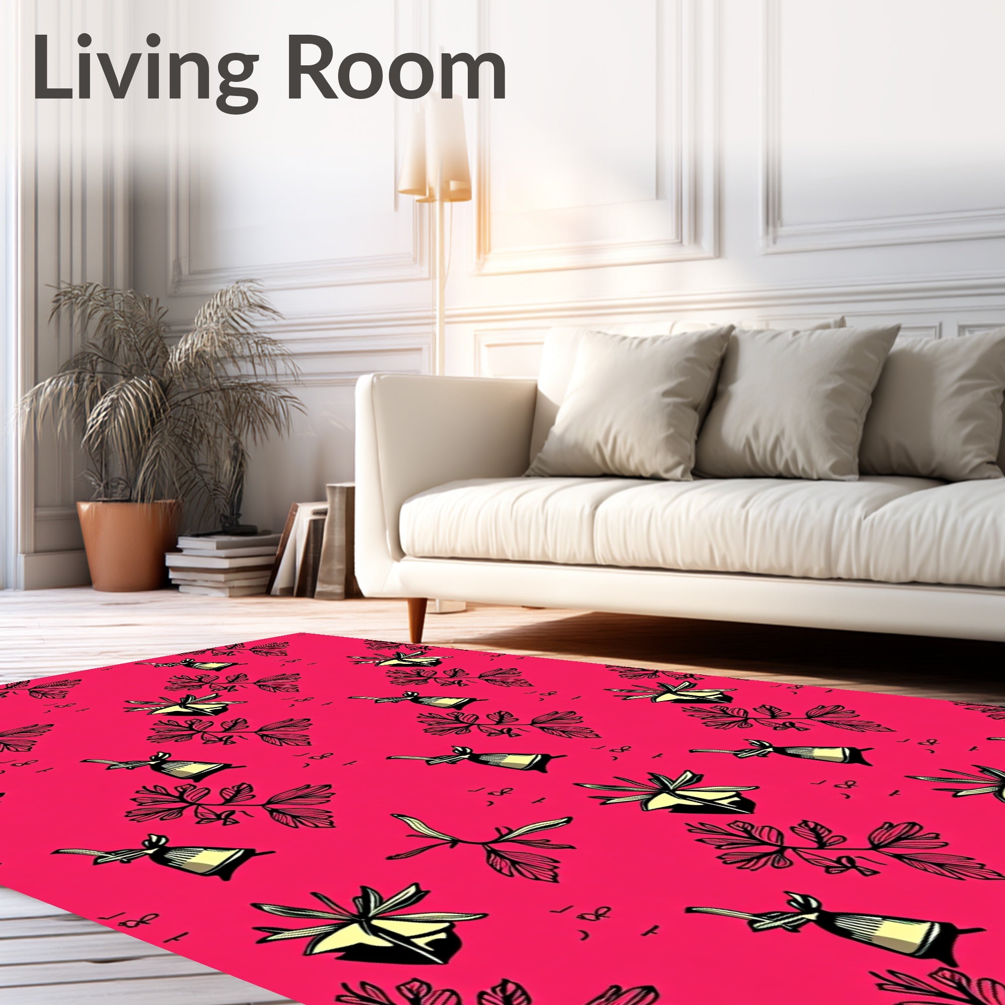 Bell And Branch Pattern Rug