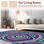 Trippy Swirls Pattern Rug