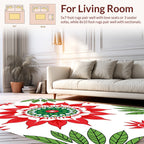 Bold Floral Medallion Pattern Rug