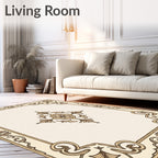 Classic Scrollwork Floral Pattern Rug