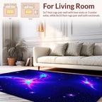 Cosmic Nebula Abstract Swirl Design Rug