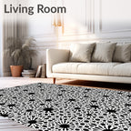 Scattered Floral Lace Pattern Rug