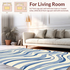 Ocean Wave Pattern Rug