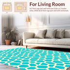 Geometric Abstract Network Pattern Rug