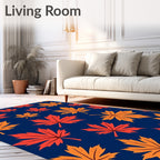 Autumn Leaves Pattern Rug