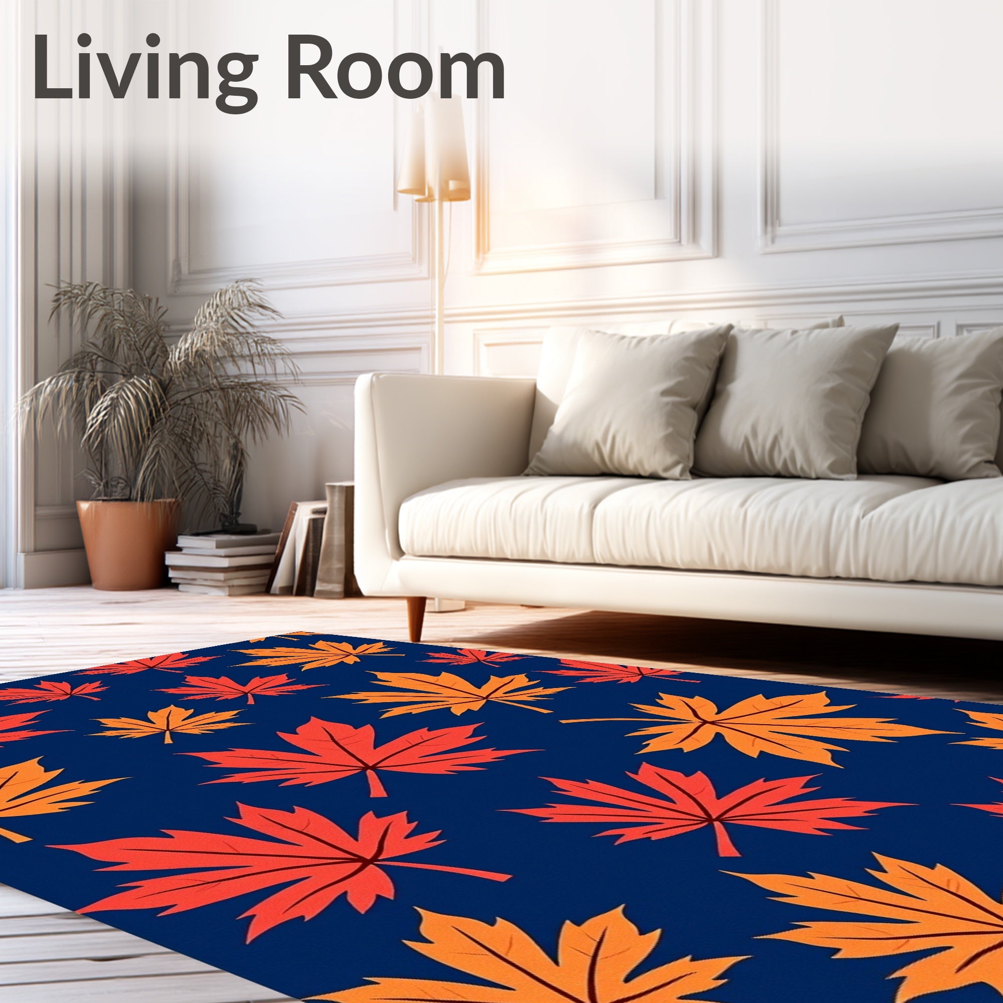 Autumn Leaves Pattern Rug