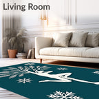The Dancer Tree Snowflake Design Rug