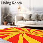 Radiant Swirl Pattern Rug