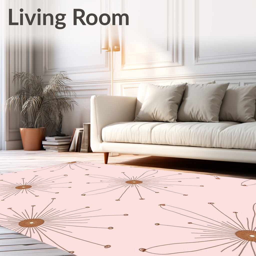 Dandelion Seed Abstract Pattern Rug