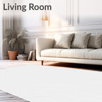Abstract Swirl Line Art Pattern Rug