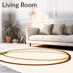 Creamy White Pumpkin Outline Rug