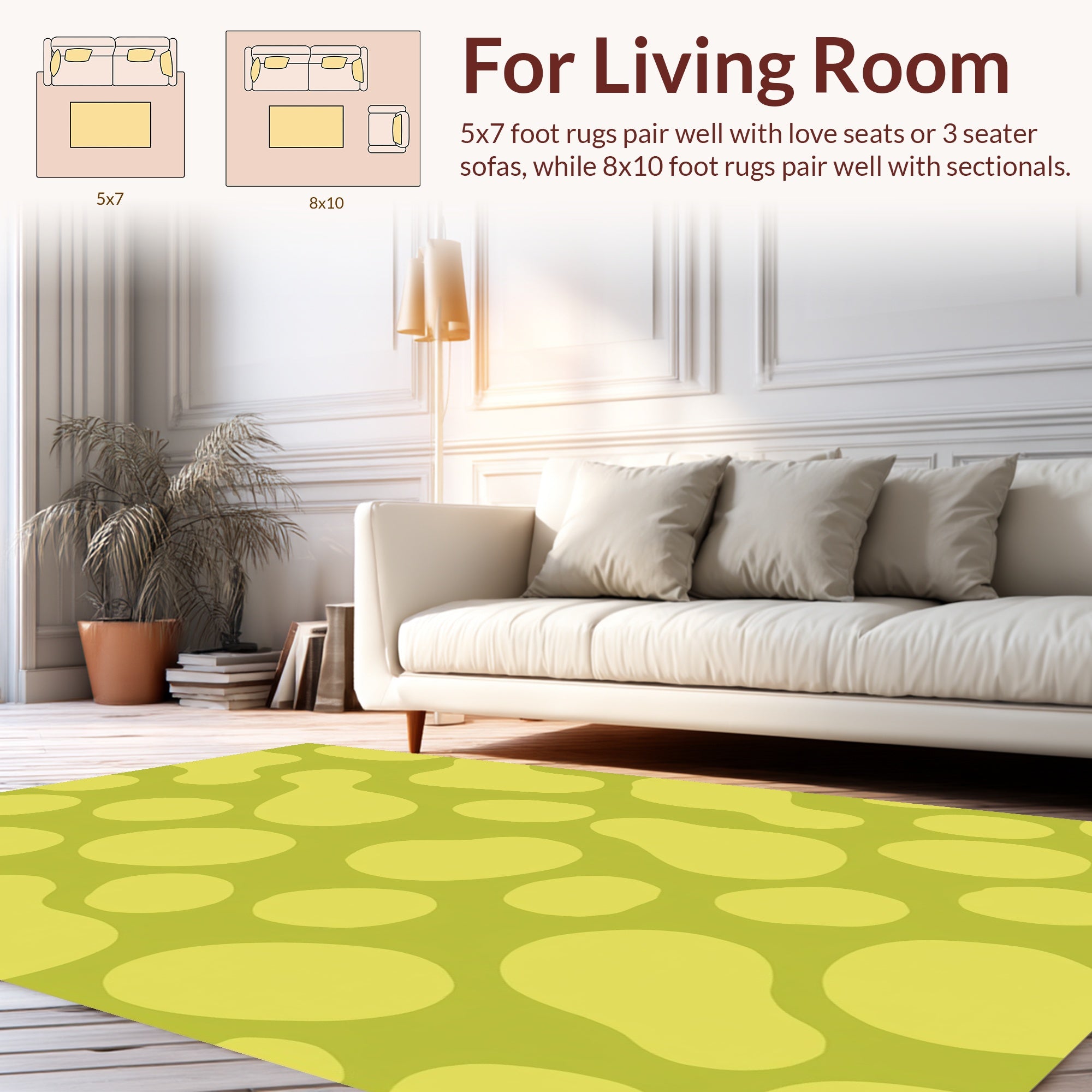 Abstract Organic Shapes Rug