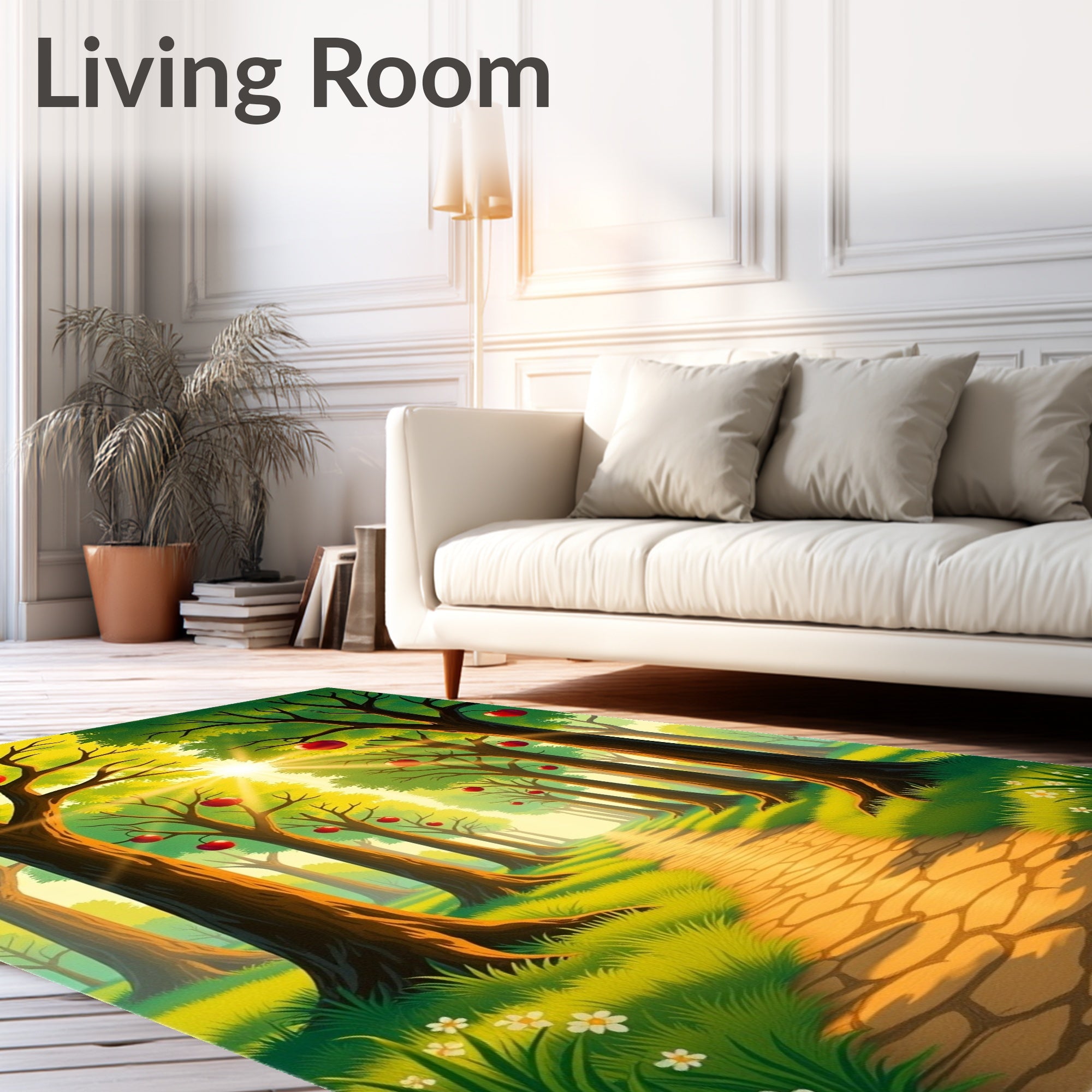 Apple Orchard Path Design Rug