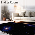 Cosmic Nebula Swirls Pattern Rug