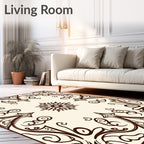 Ornate Scrollwork Symmetry Rug