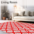 Bold Diamond Stripe Pattern Rug