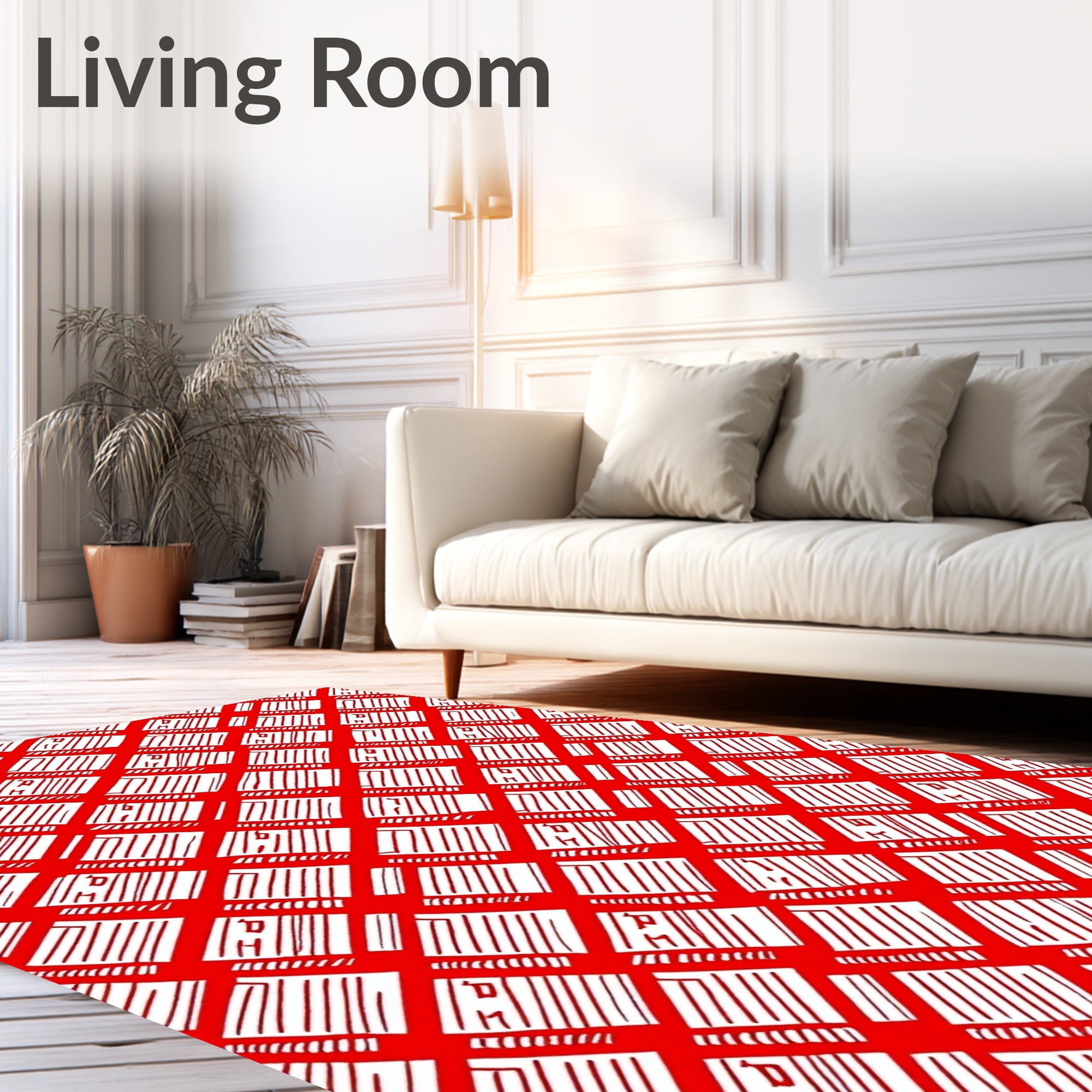 Bold Diamond Stripe Pattern Rug