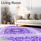 Vintage Floral Medallion Pattern Rug