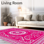 Ornate Mandala Floral Style Design Rug