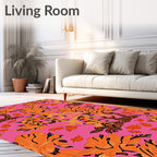 Bright Autumn Tree Pattern Rug